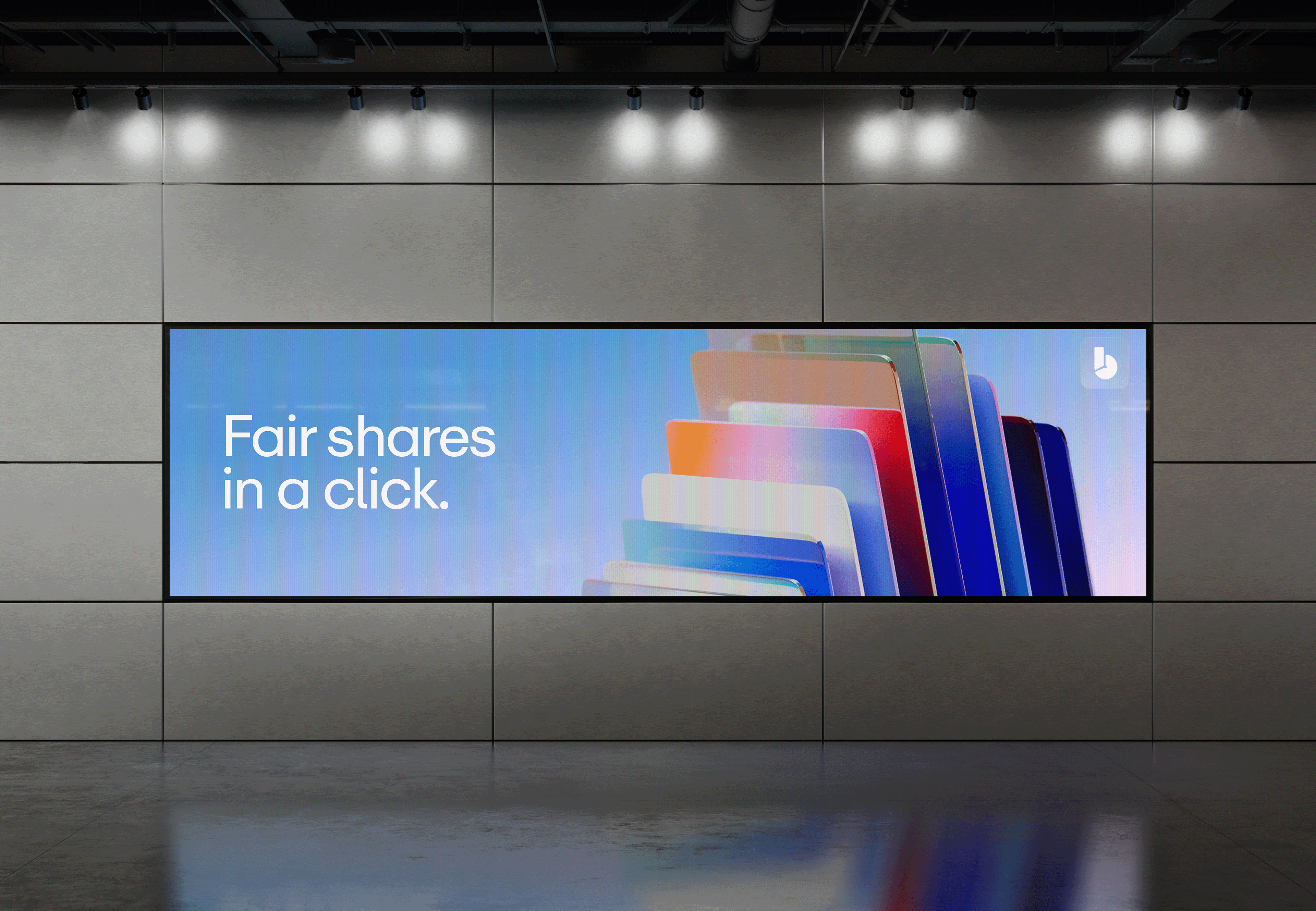 A subway advertisement for bolero saying fair shares in a lcim