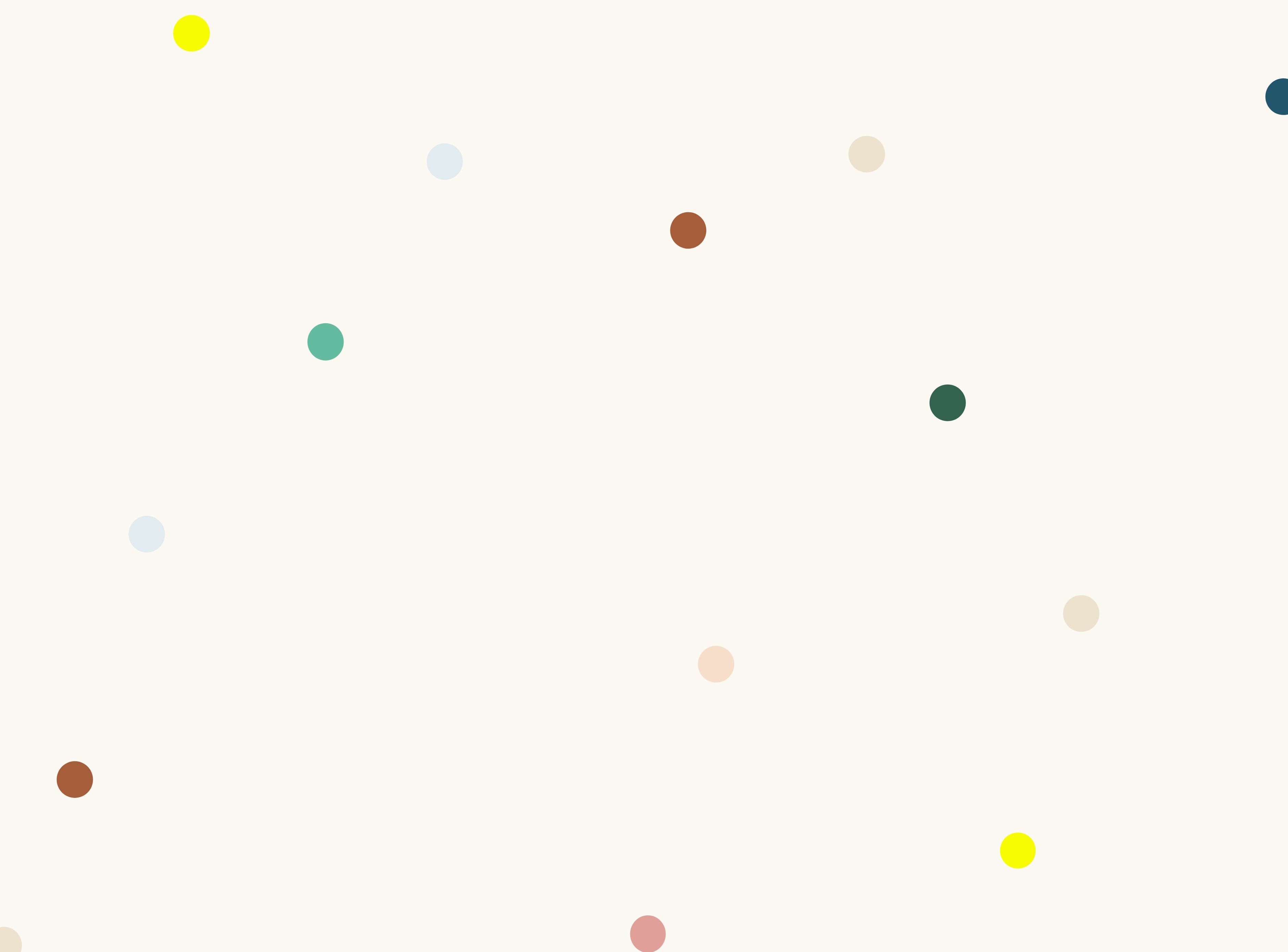 Colourful dots on a page