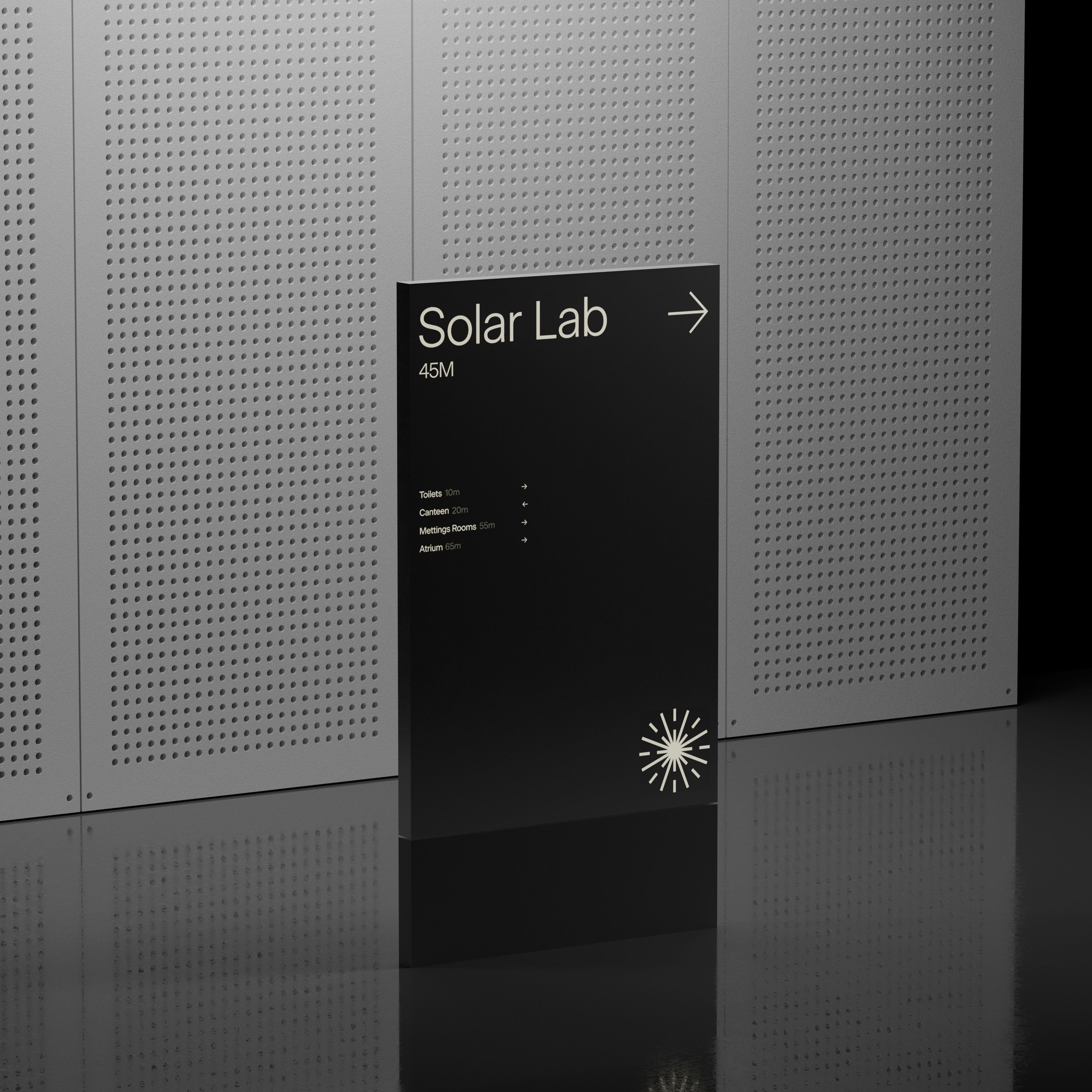 signage for the svea solar lab