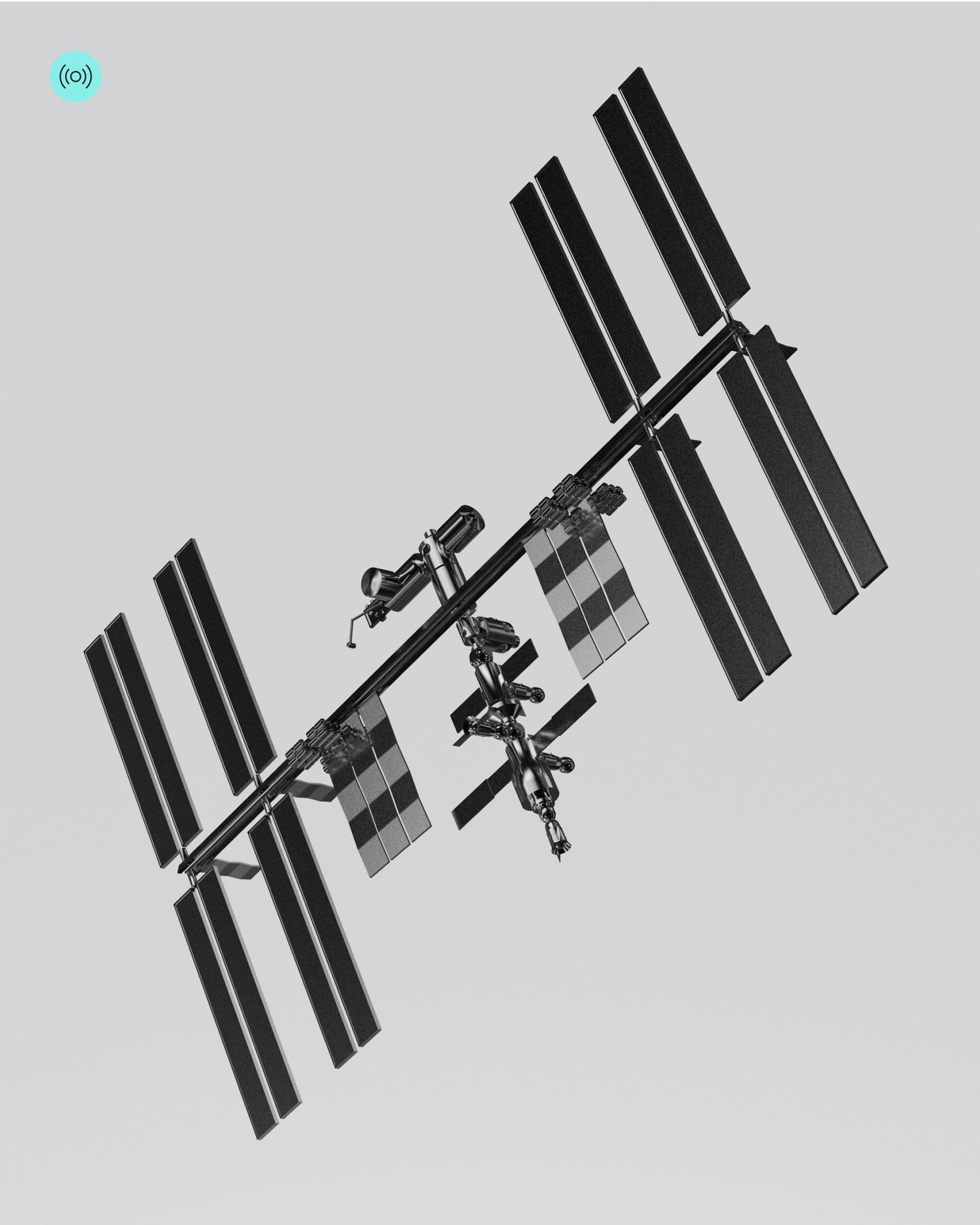Photograph of a satellite 