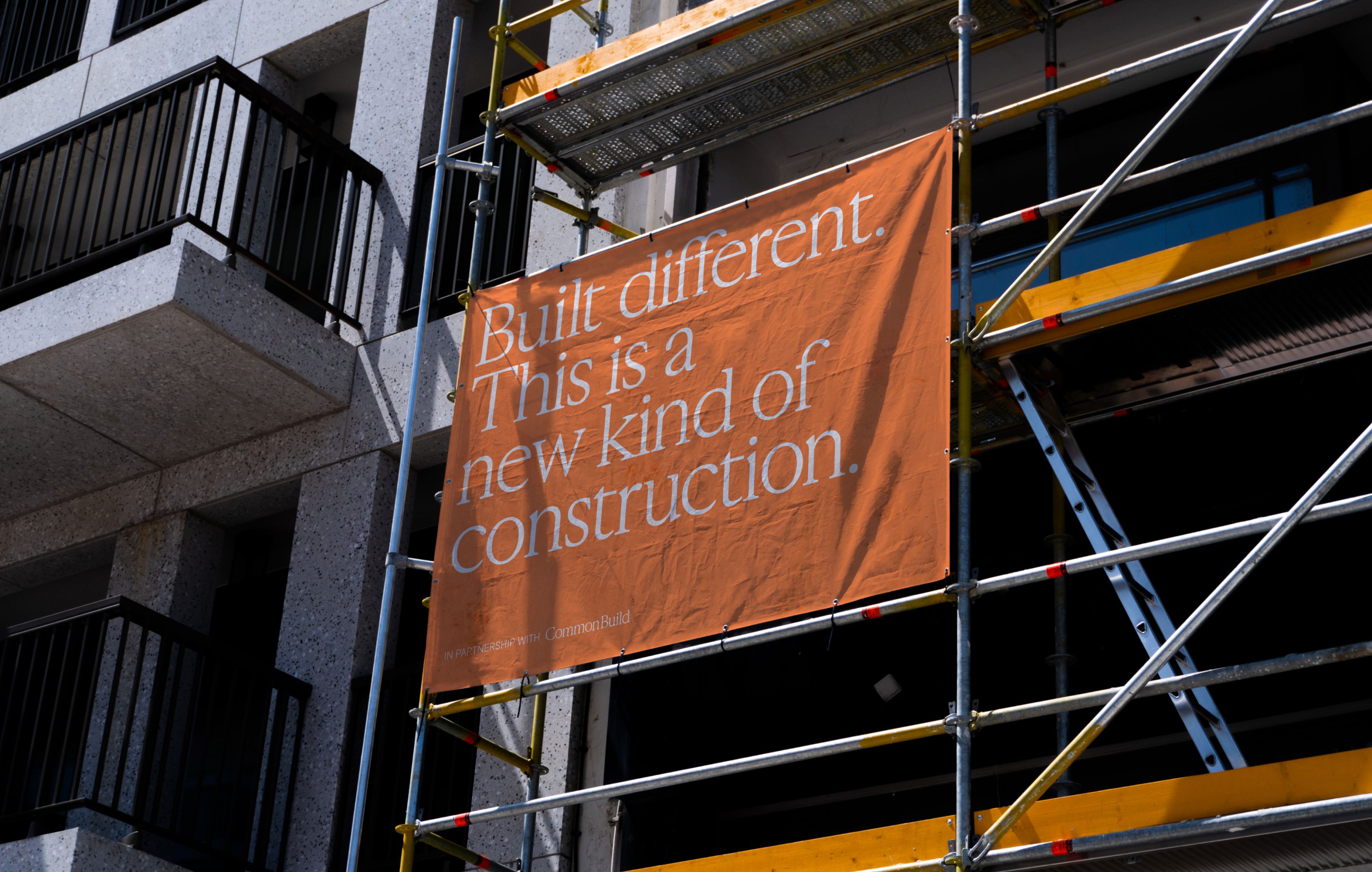 Common Build construction site banner