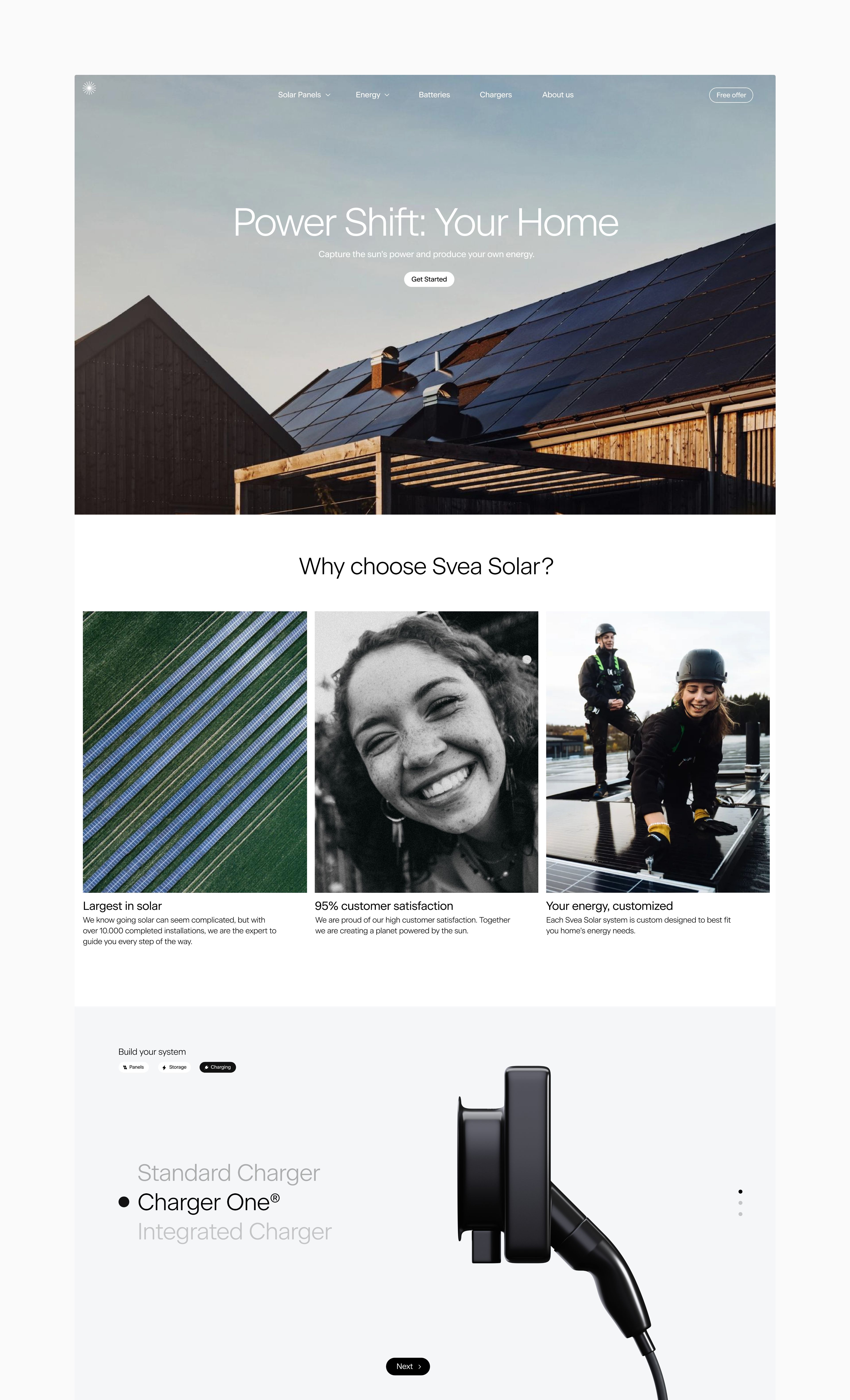 marketing site of svea solar