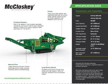 2025 MCCLOSKEY C3