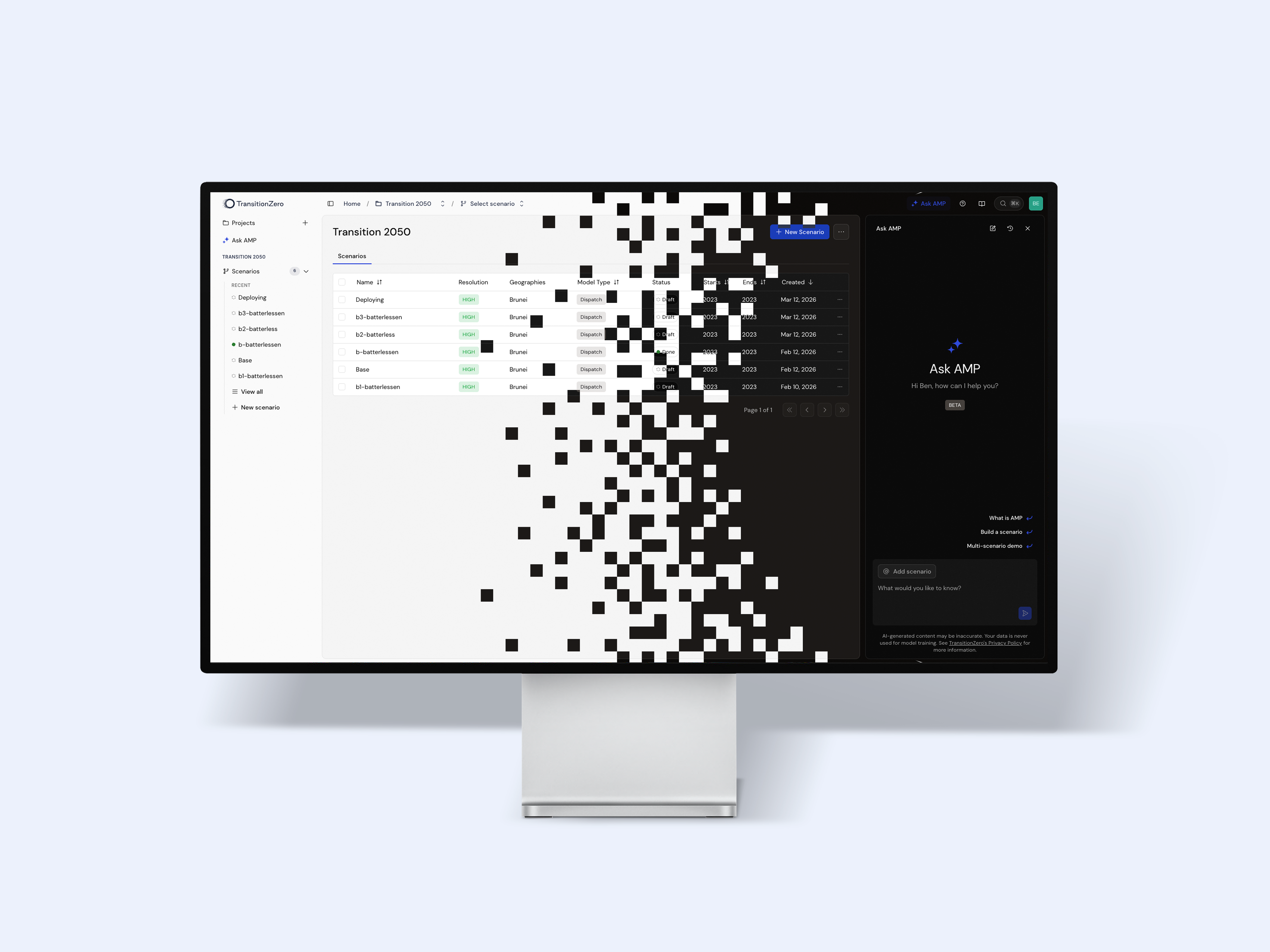 Scenario Builder’s light and dark mode support
