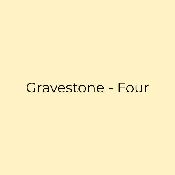 Gravestone - Four Plain