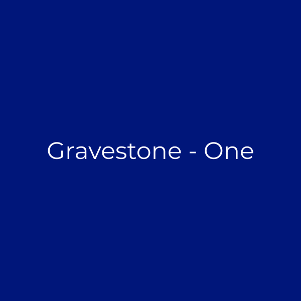 Gravestone - One Plain