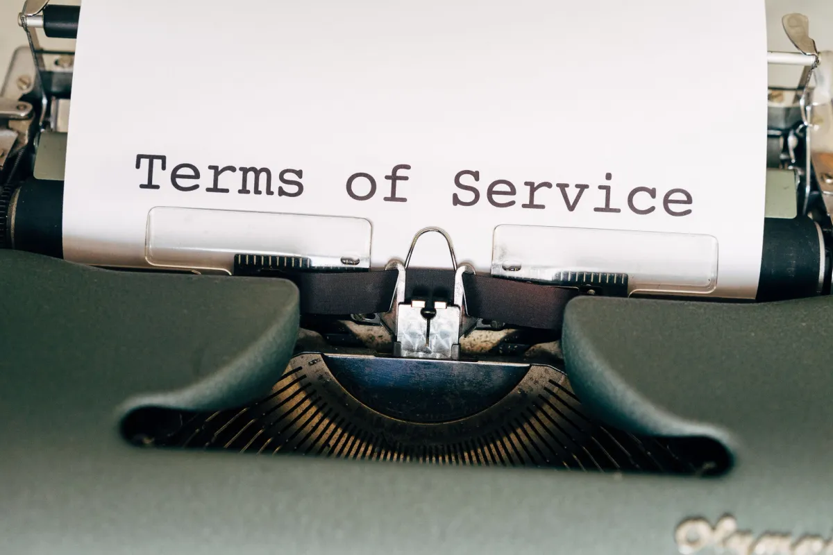 Online-butik terms of service