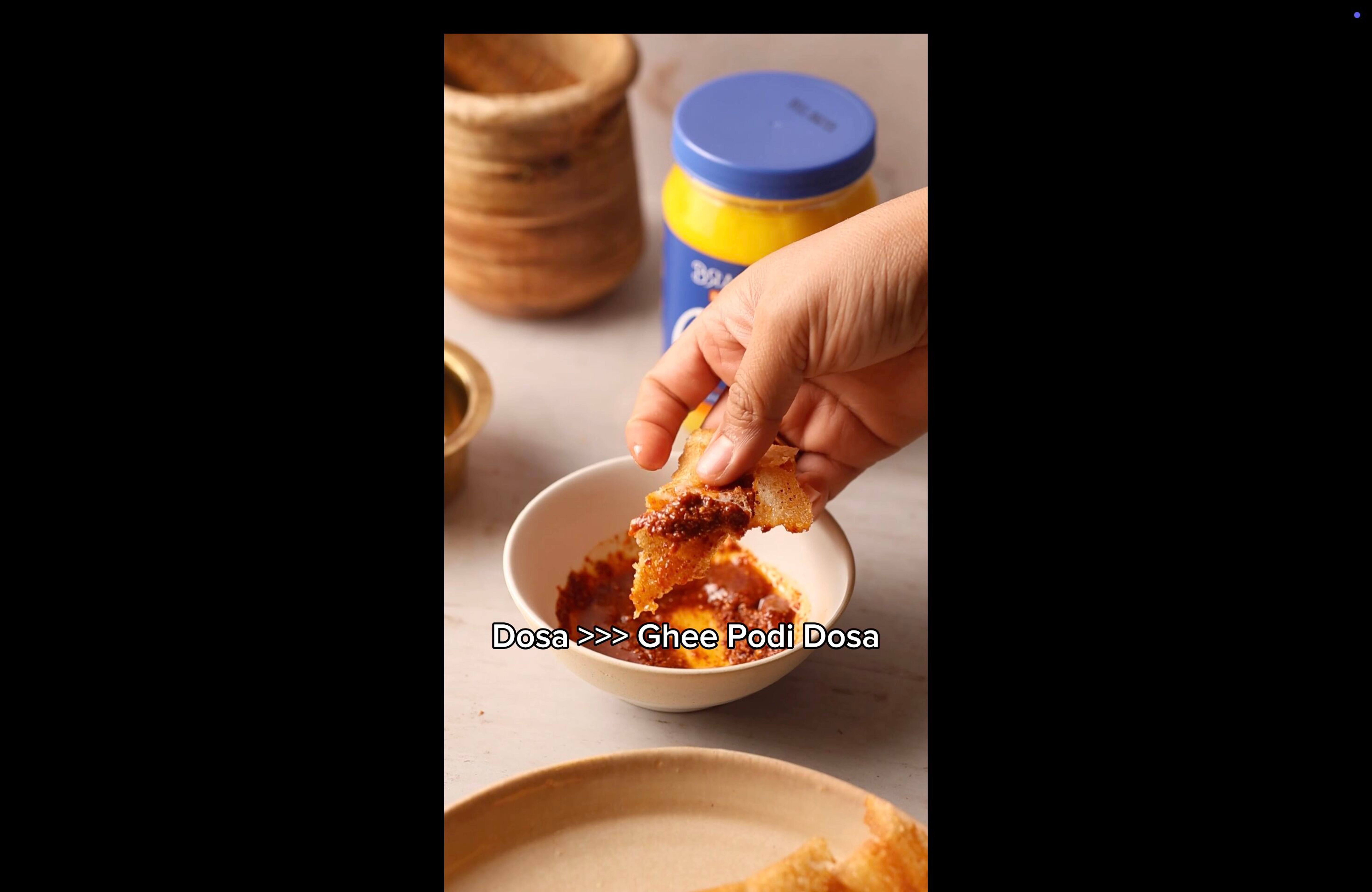Ghee Podi Dosa, step 4