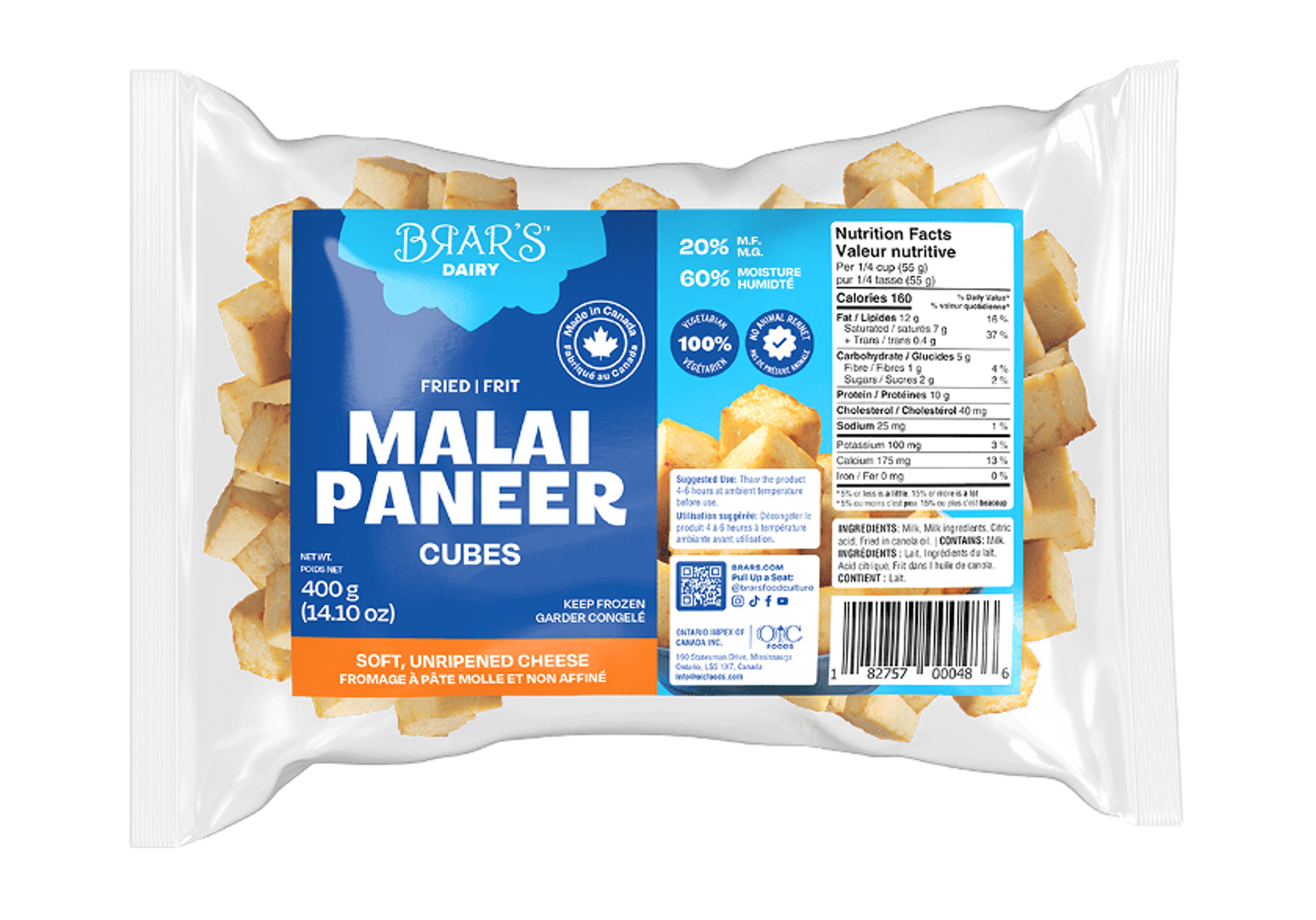 Malai Paneer Cubes