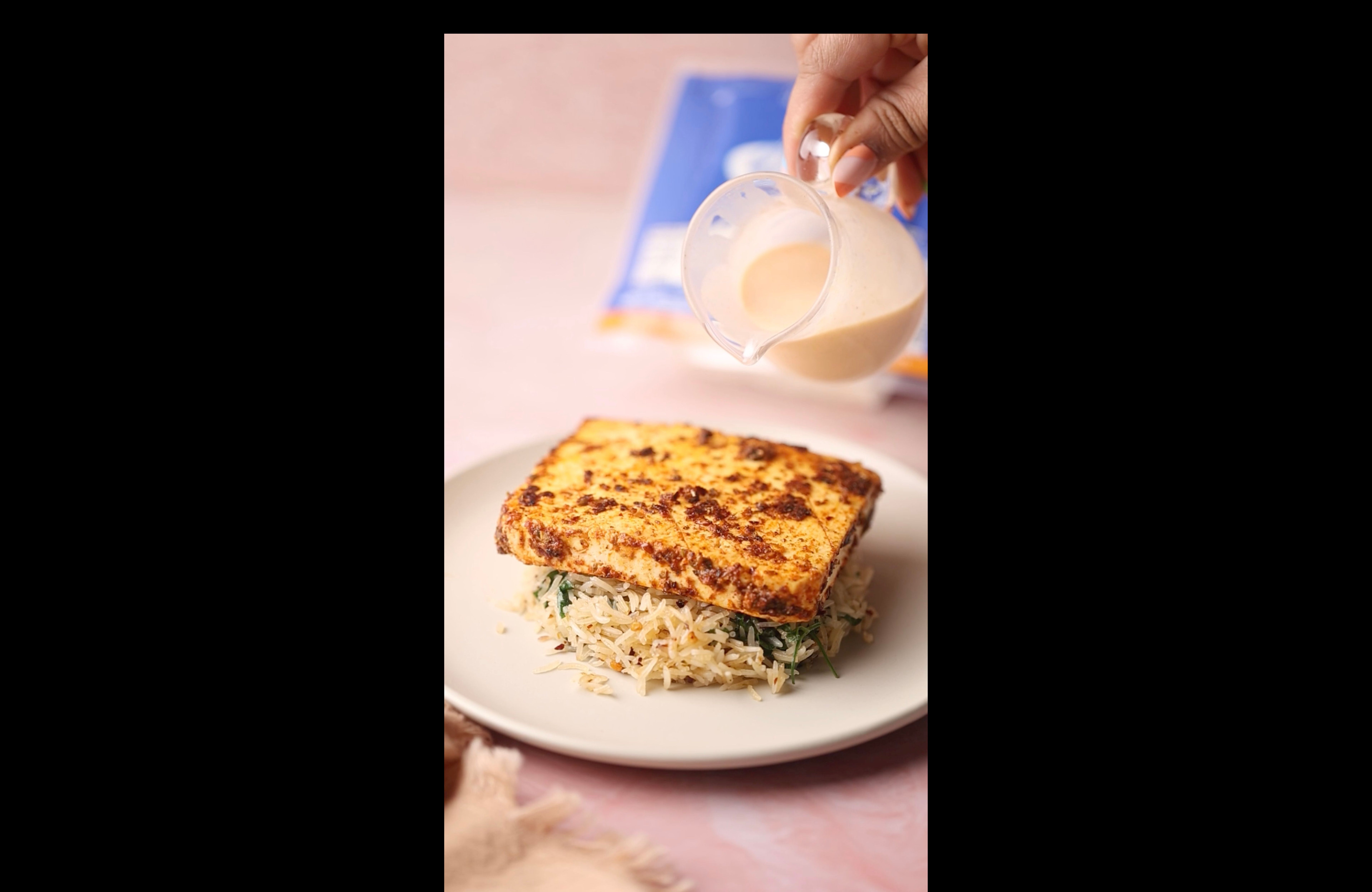 Grilled Peri Peri Paneer with Cheesy Garlic Sauce & Rice, step 6