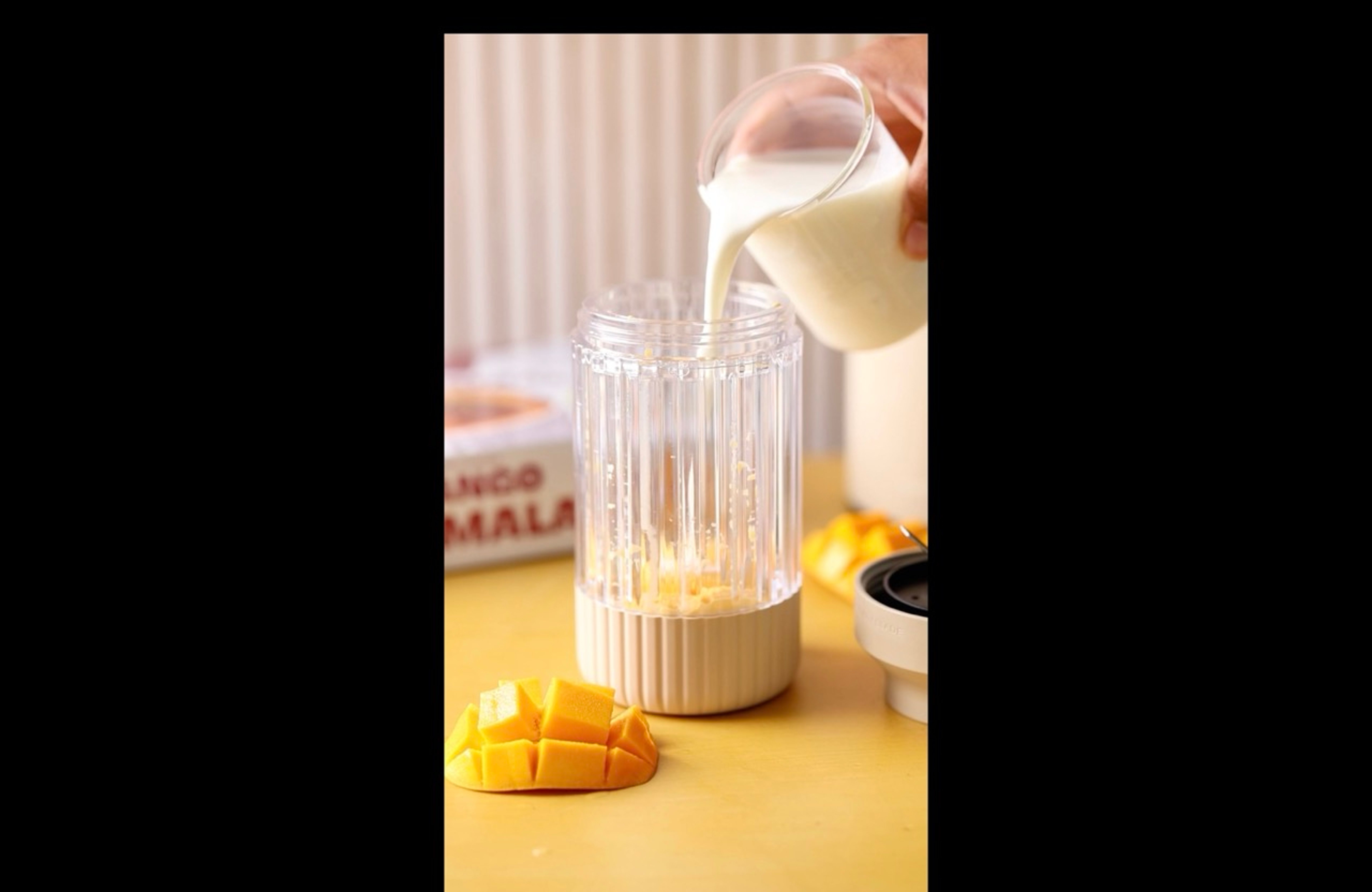 Mango Rasmalai Milkshake, step 2