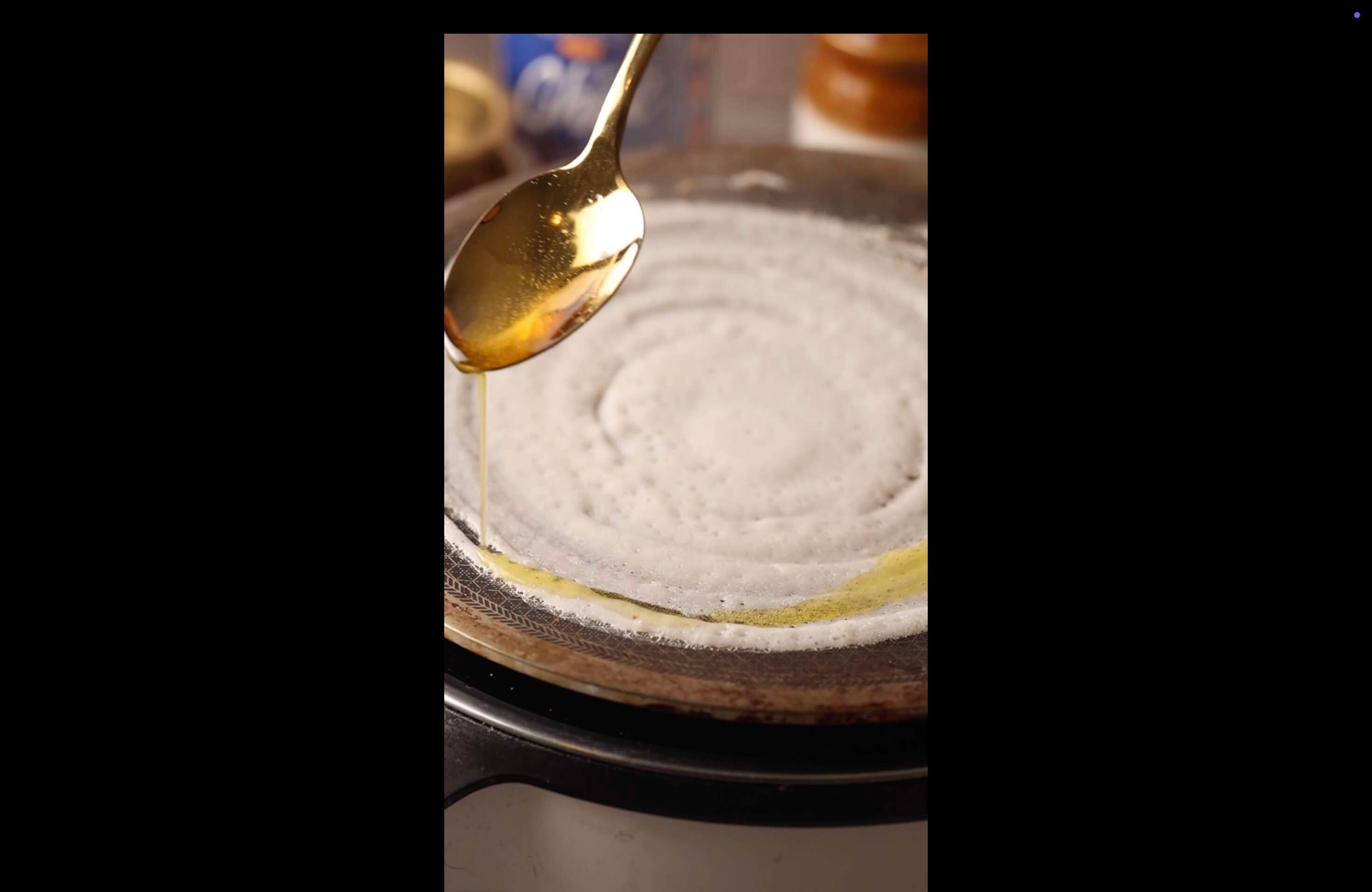 Ghee Podi Dosa, step 2