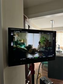 production crew on site