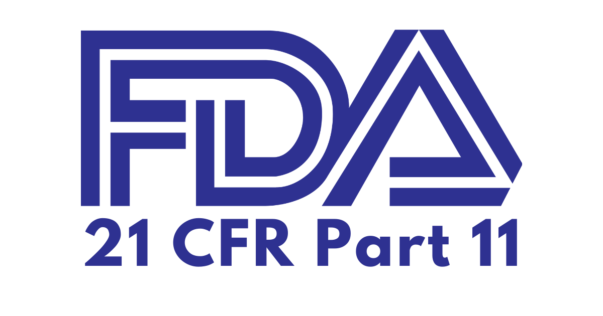 FDA 21 CFR Part 11 logo.