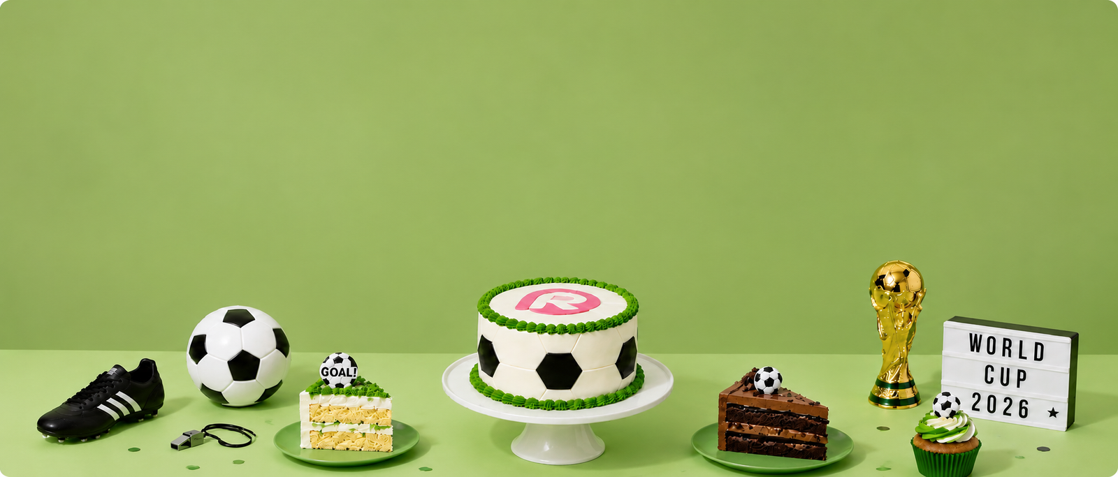 Soccer Cake Hero Banner