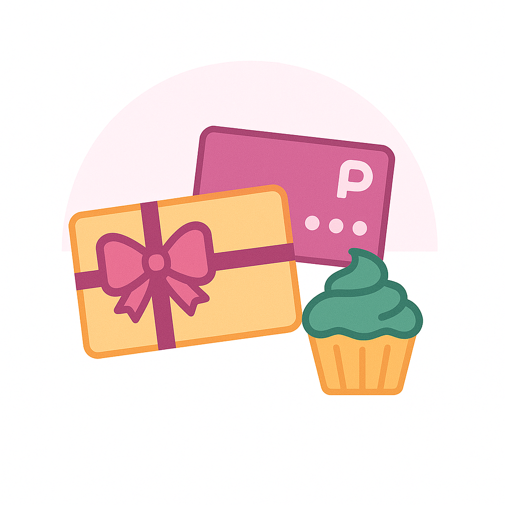 Sweet perks: gift cards and loyalty points