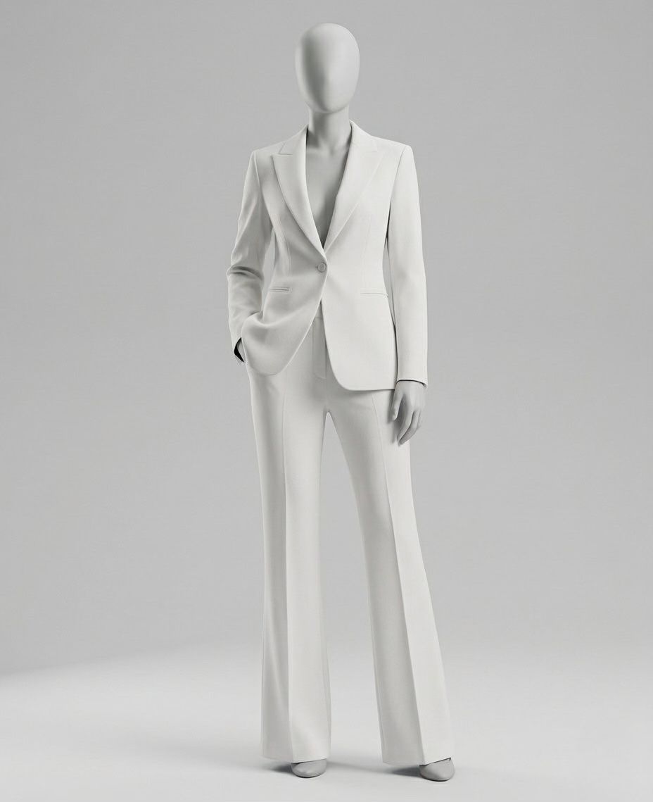 Suite Ejecutivo de dos pieza, color Blanco