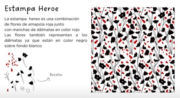 Tela inspirados en los 101 dálmata.