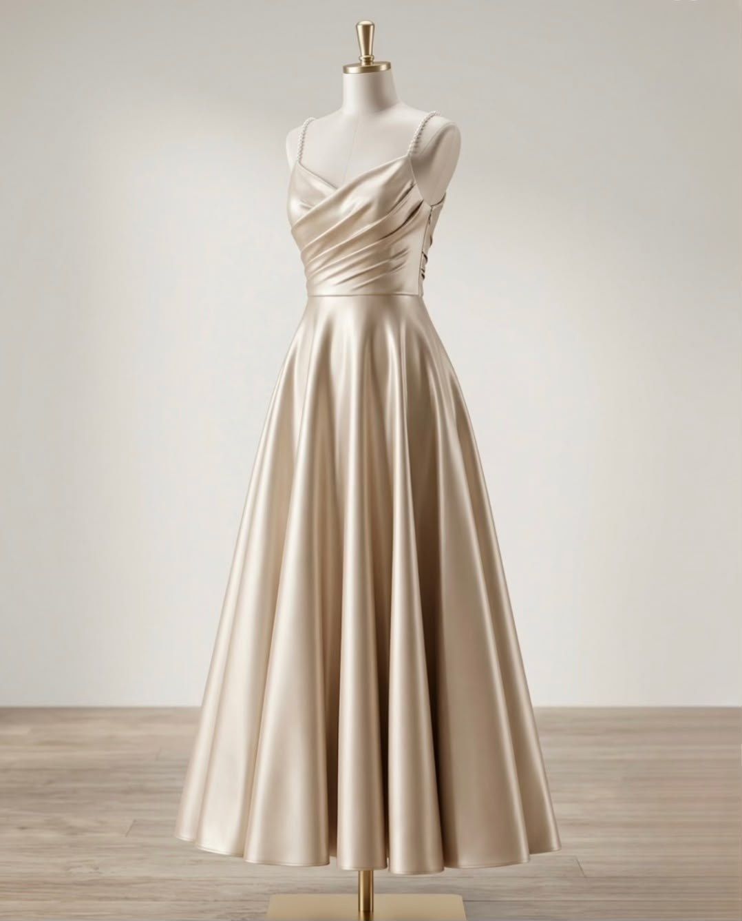 Vestido de Gala, color Dorado