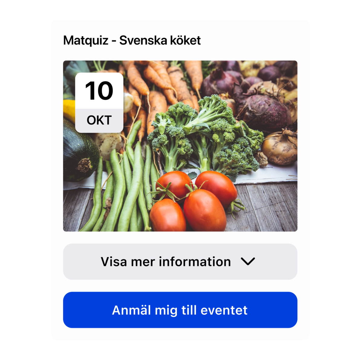 Mötesglädje events and community features