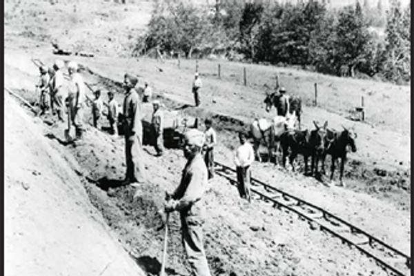 Sikh workers on the Pacific Eastern Railroads, 1909