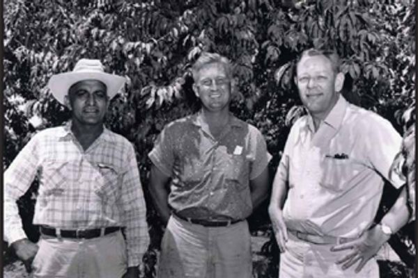 Wilbur Ranch (from left: Bawa Singh, George (Bud) Johnson, Richard R. Wilbur)