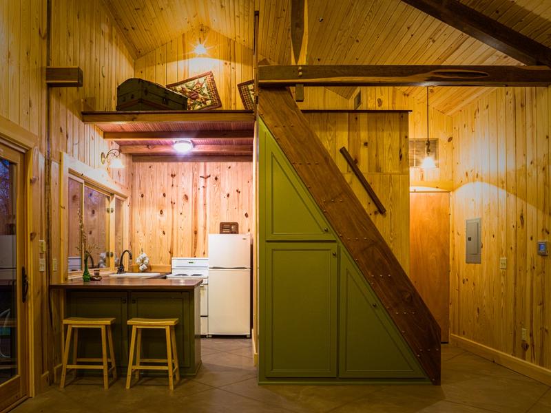 Kitchen and loft