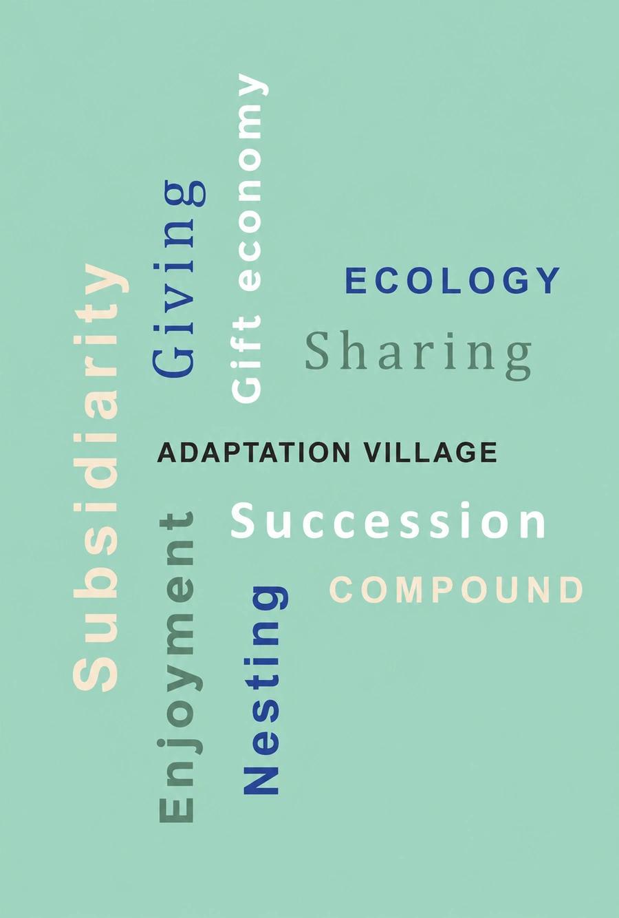 Adaptation Village concepts word cloud