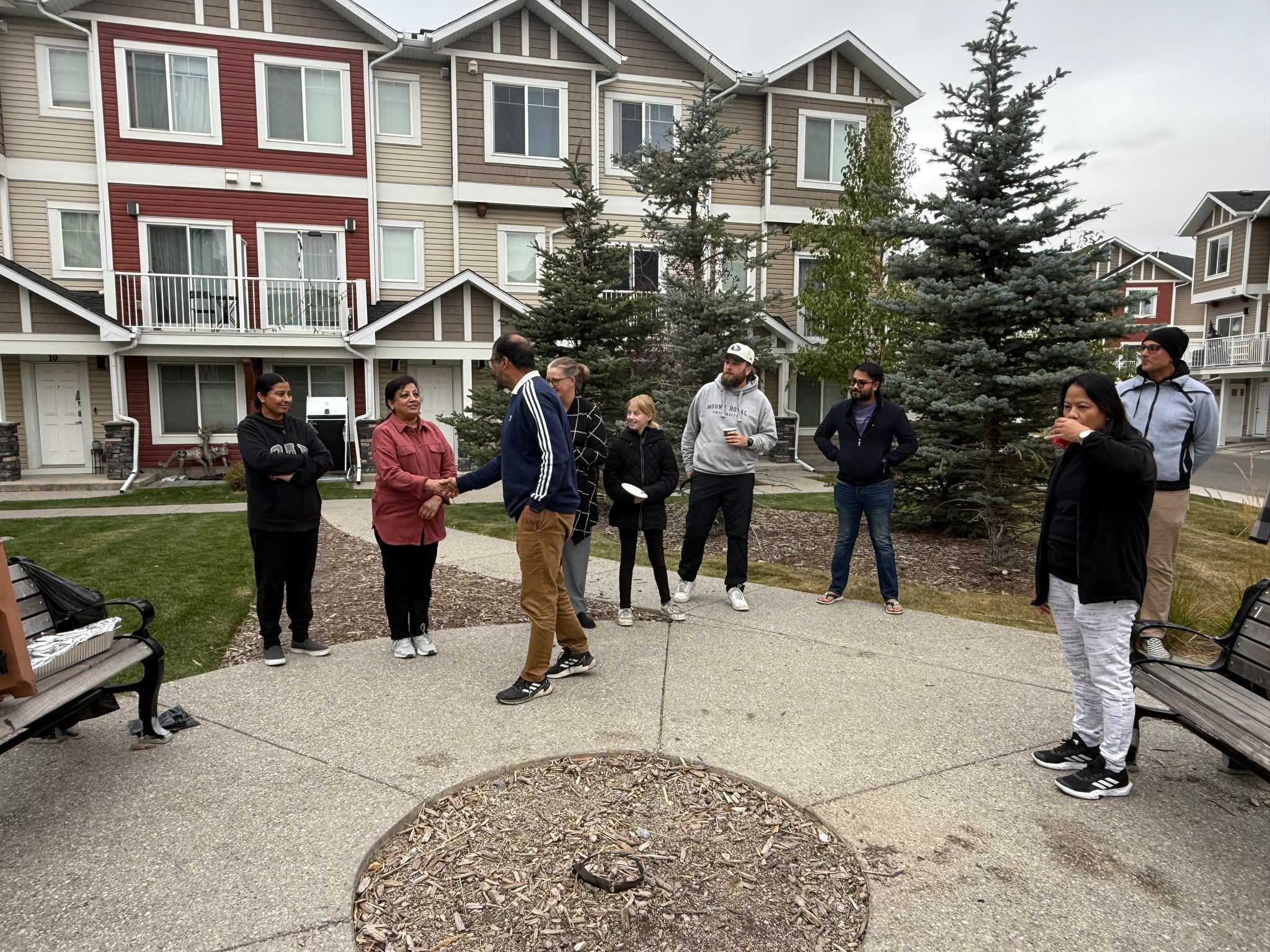 Another door knocking stop in the community of Redstone