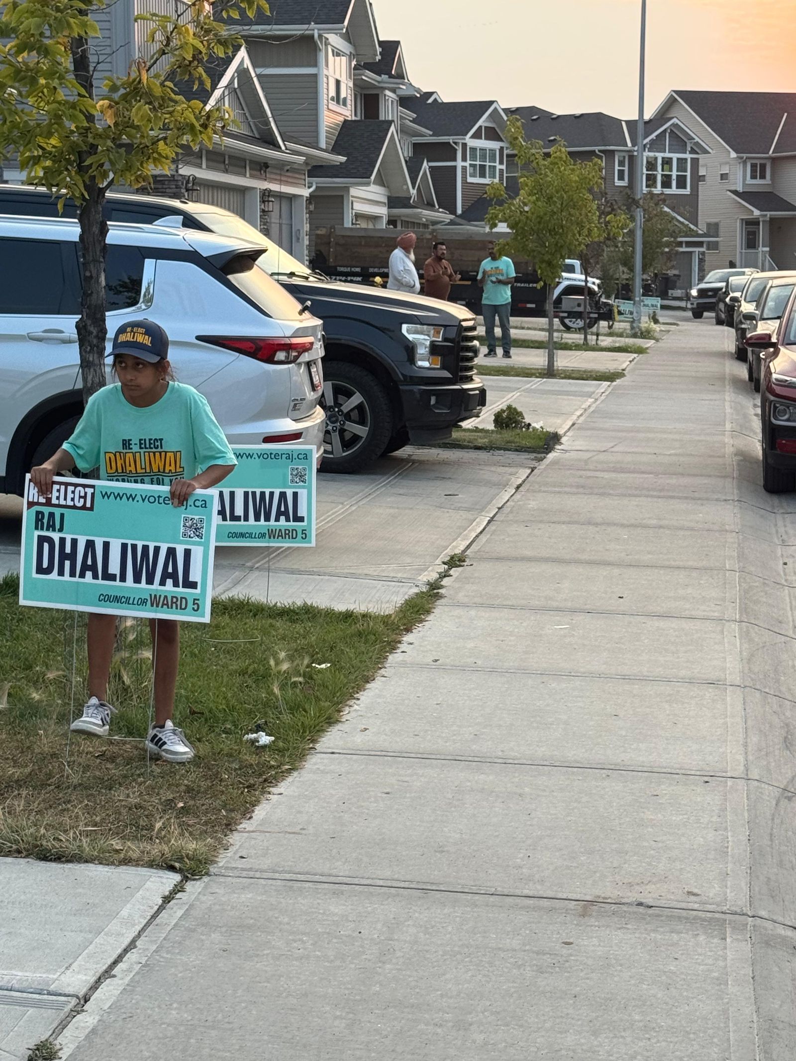 Out in Ward 5, knocking on doors and connecting with residents.