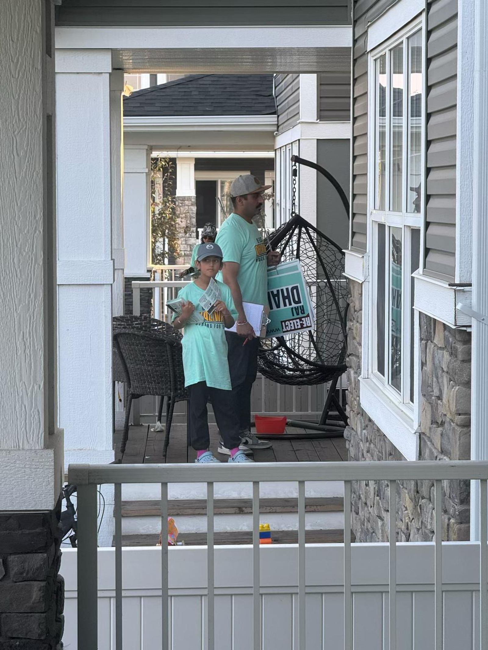 Out in Ward 5, knocking on doors and connecting with residents.