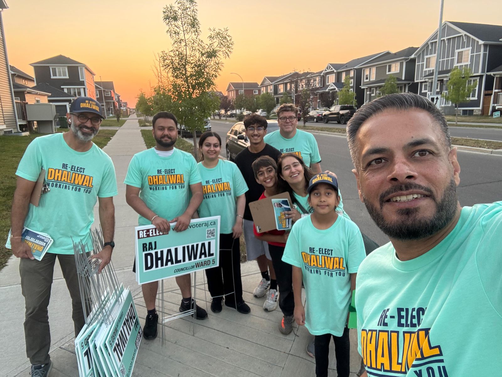 Out in Ward 5, knocking on doors and connecting with residents.