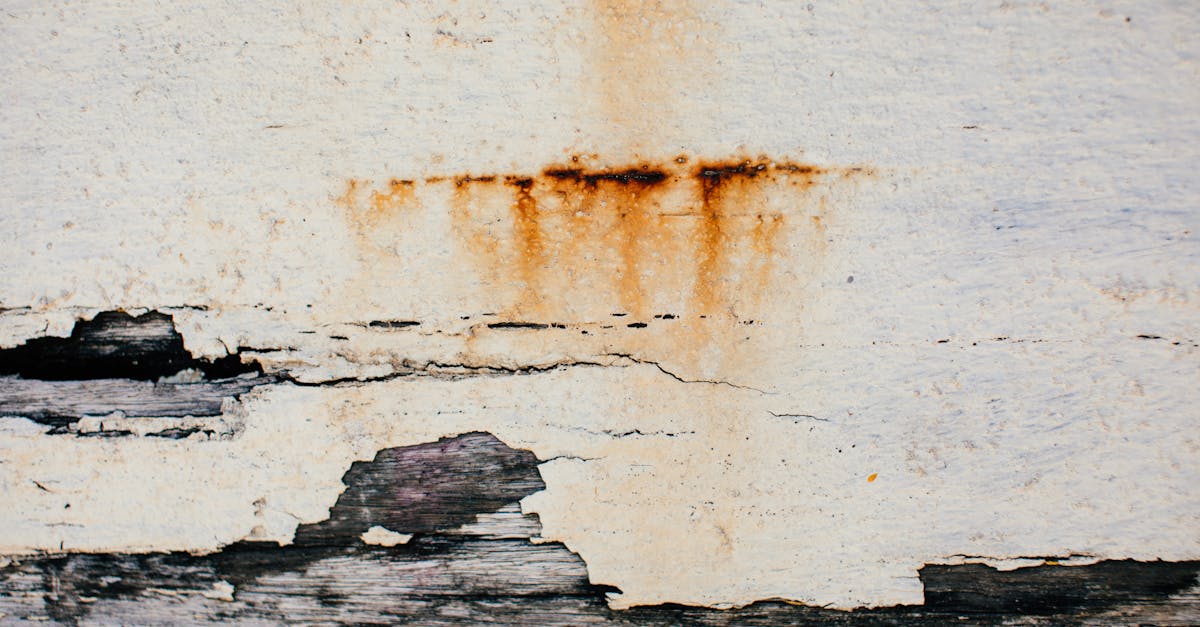 Trace d'humidité au plafond, signe d'infiltration