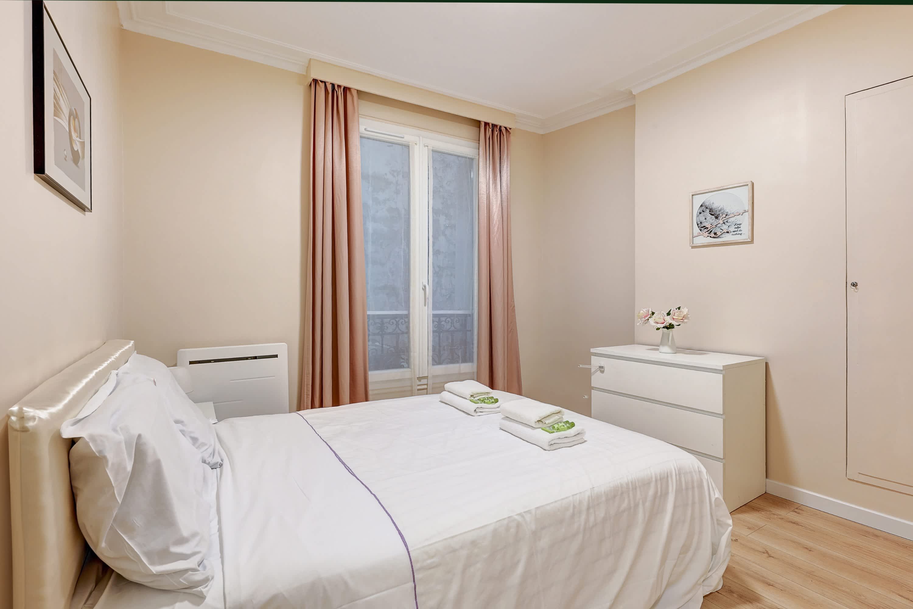 Finally, explore the second stylish bedroom, where a harmonious and carefully curated décor creates a warm and inviting atmosphere for a truly restful stay.