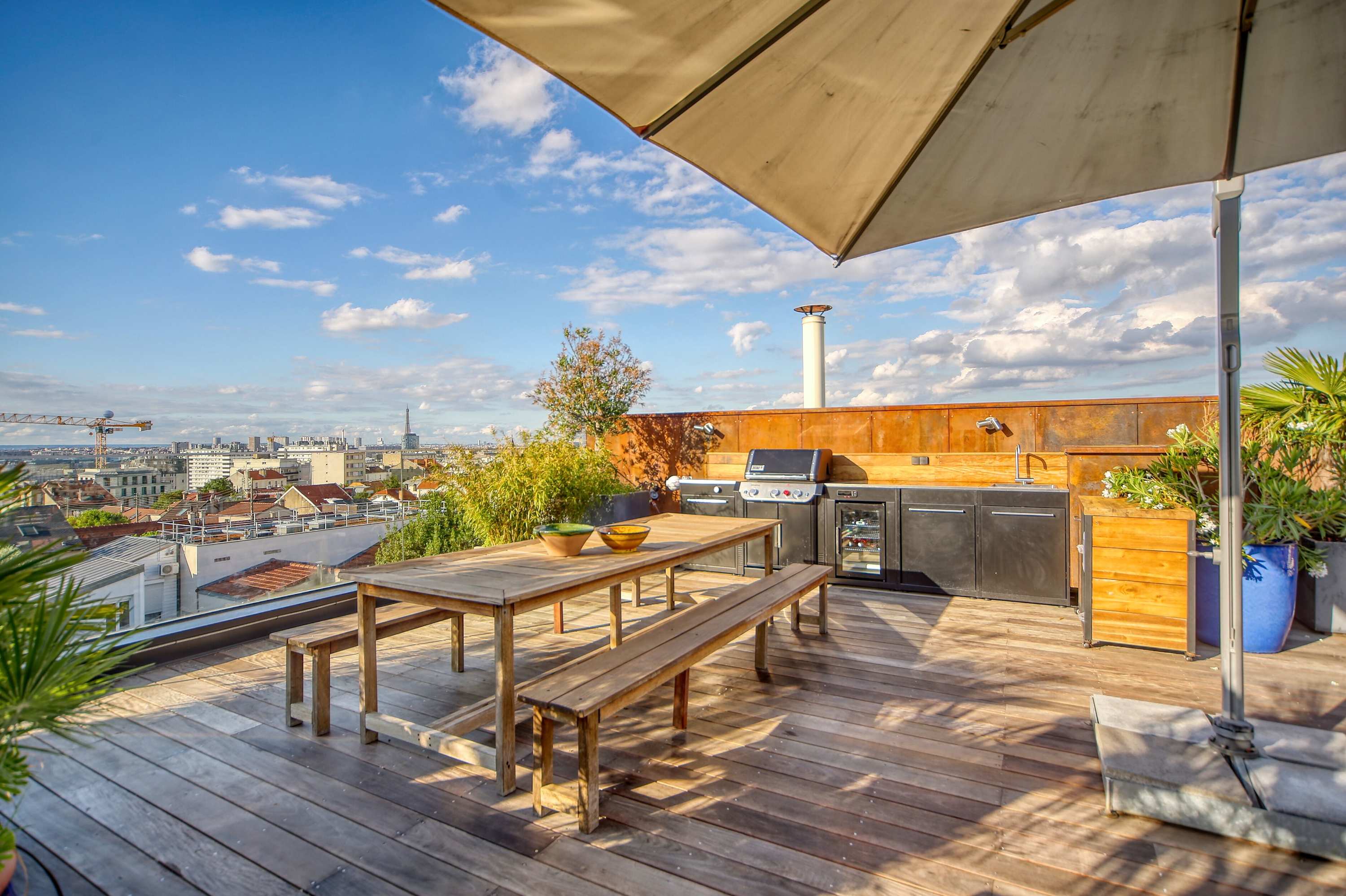 Rooftop avec vue panoramique