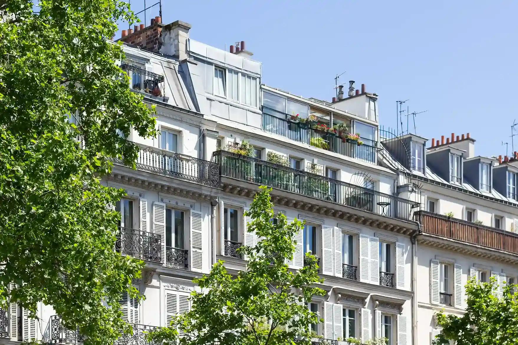 Facade of a Parisian building