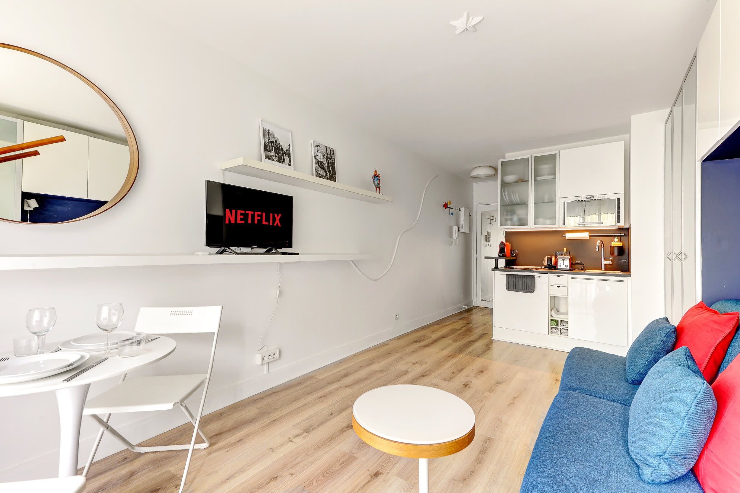 Studio meublé avec terrasse privée au 10 Rue Dranem, Paris 11ᵉ