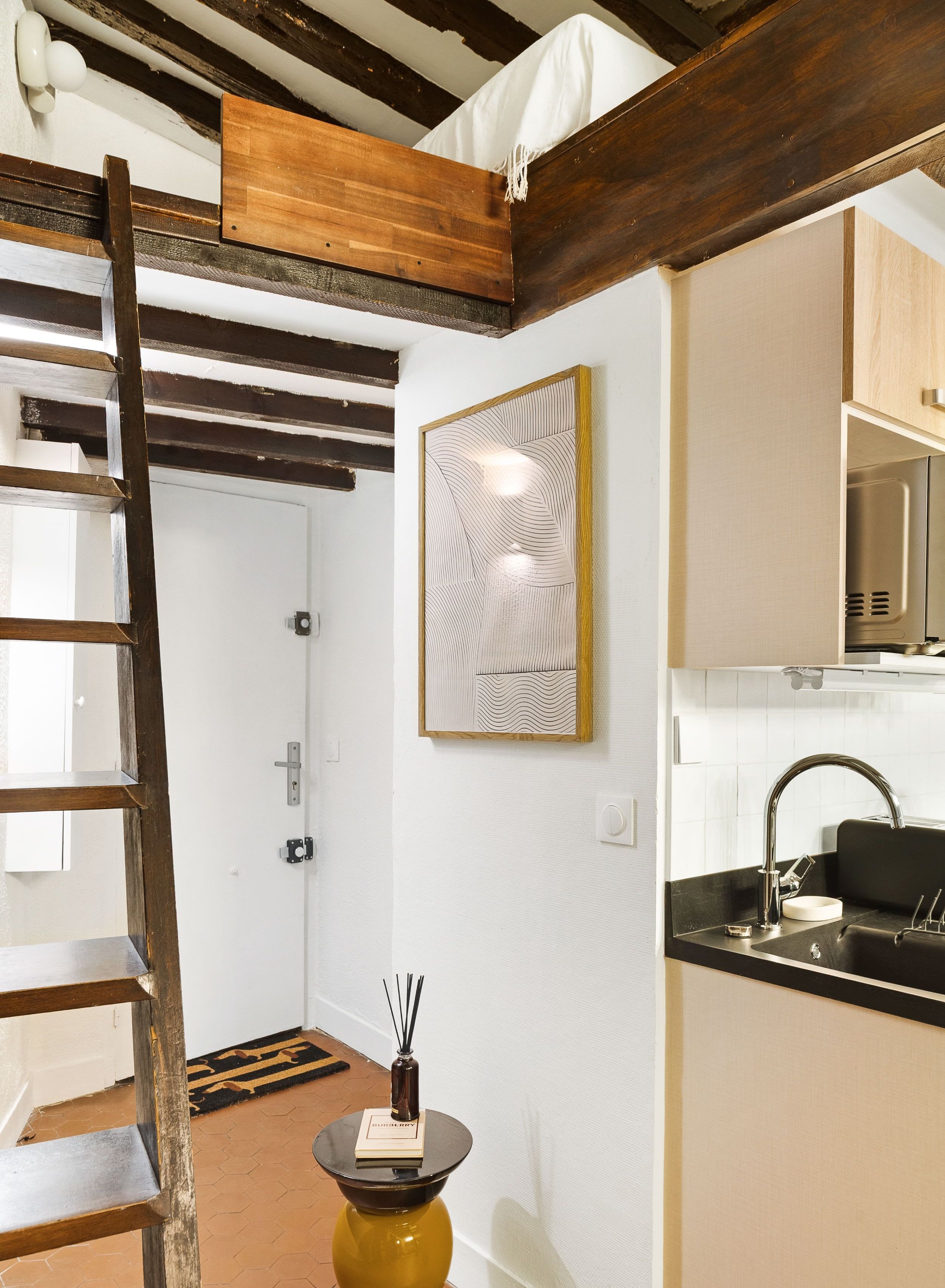 Architect-designed duplex on Rue des Vertus, Le Marais Paris