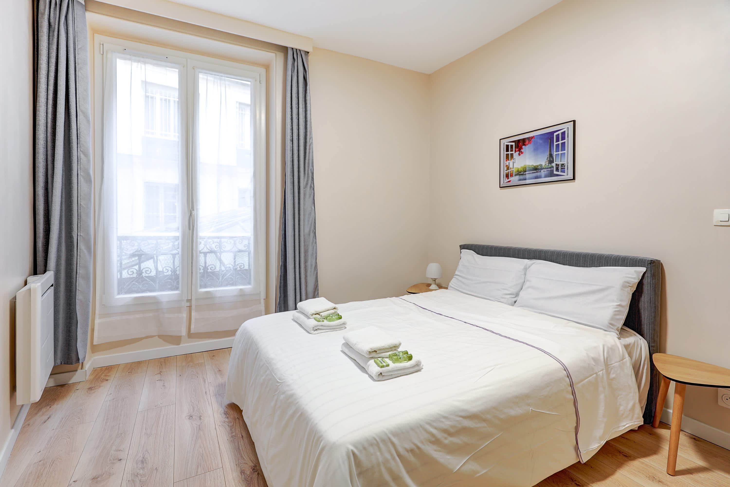You'll also enjoy the first contemporary bedroom, thoughtfully designed with a sleek and refined style to provide a peaceful retreat and a restful night's sleep.