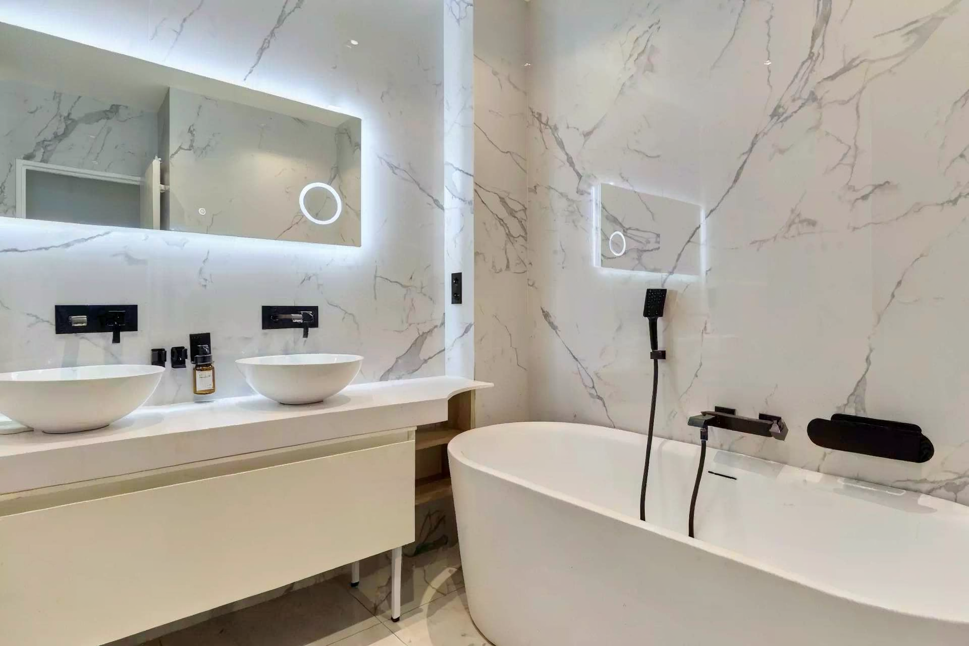 Bright fully furnished Paris apartment with elegant interiors, spacious living areas, balcony access, and comfortable amenities.