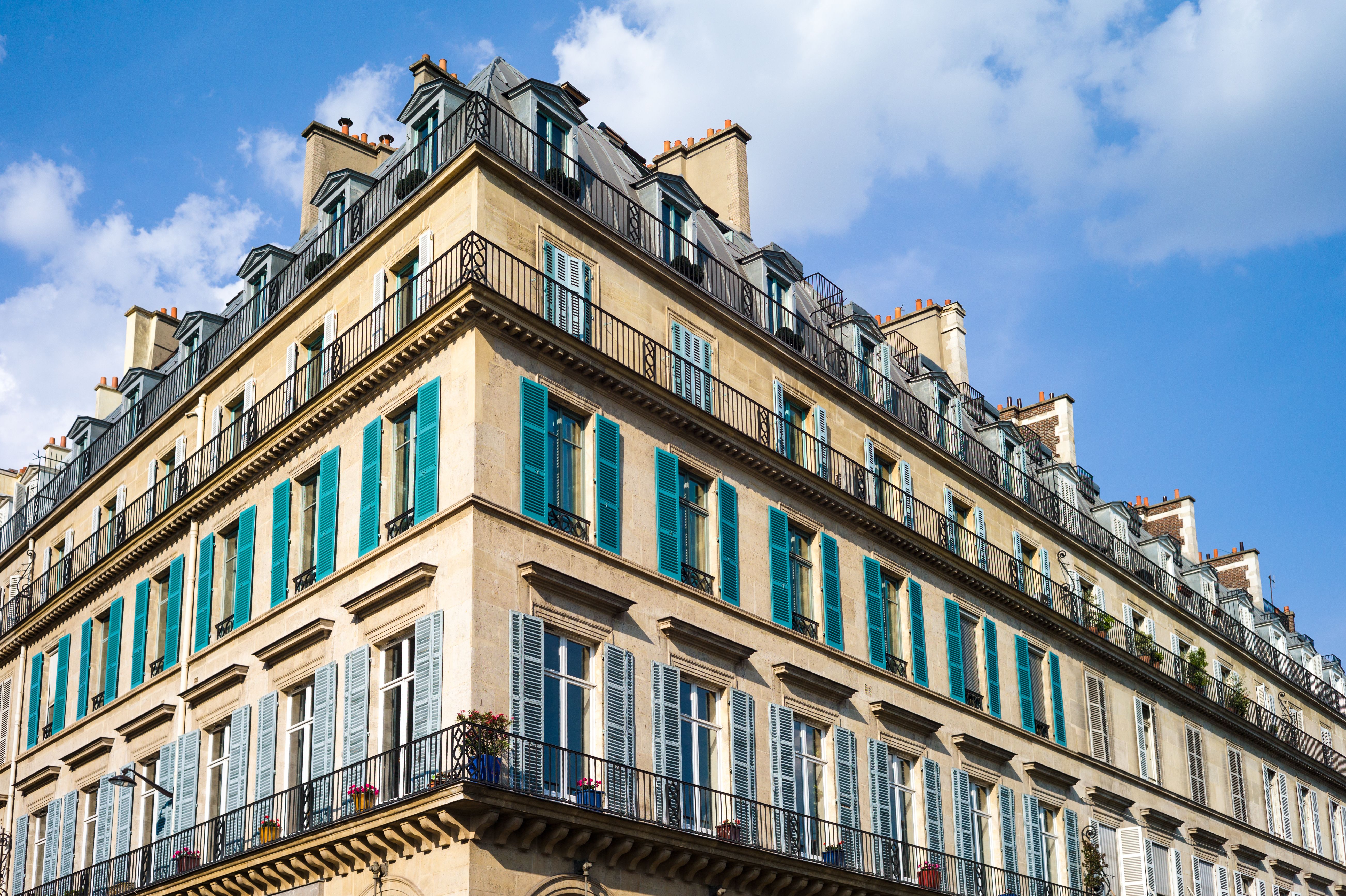 Covered passages of Paris on a rainy day