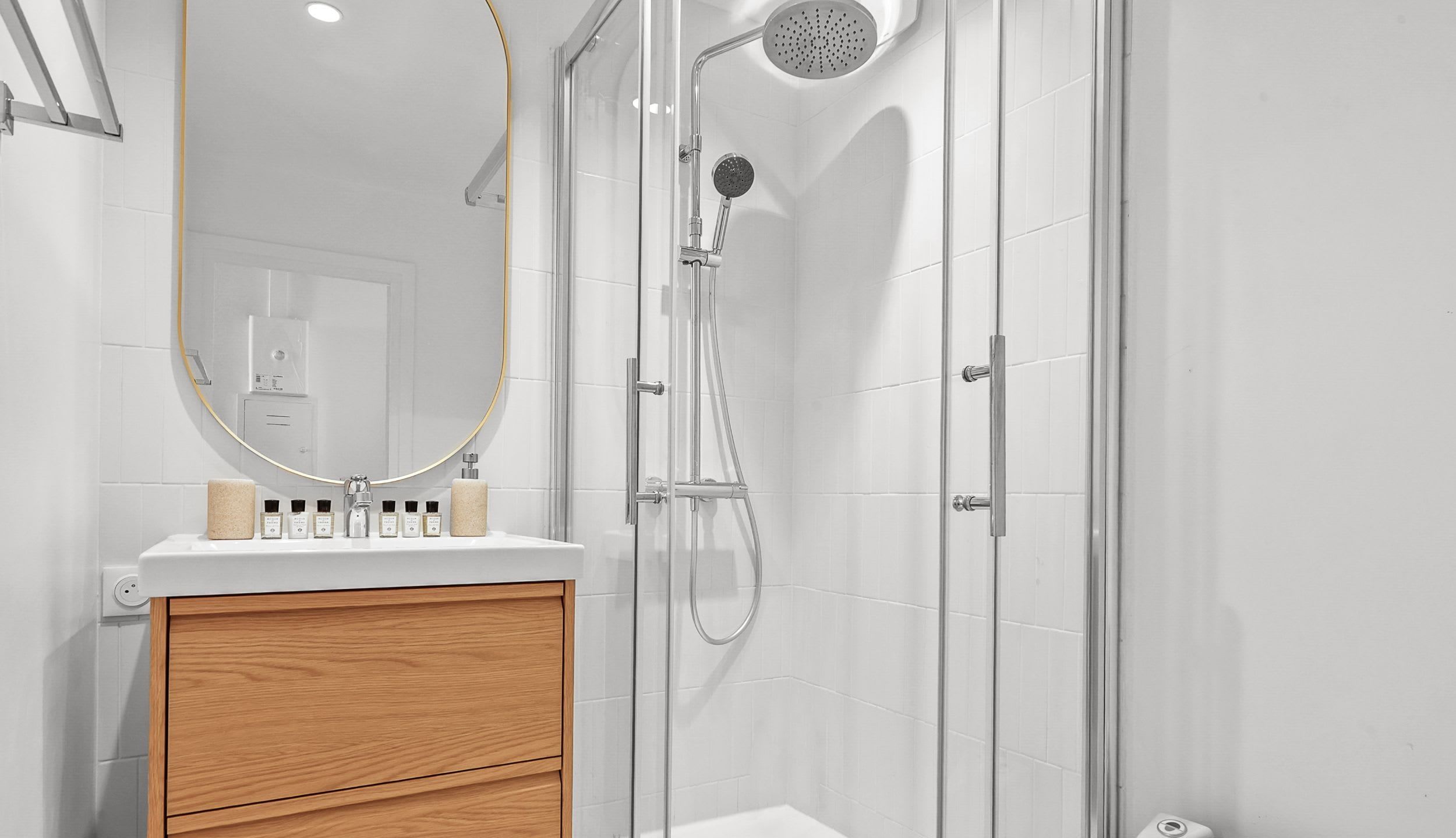 Bathroom with shower and toilet