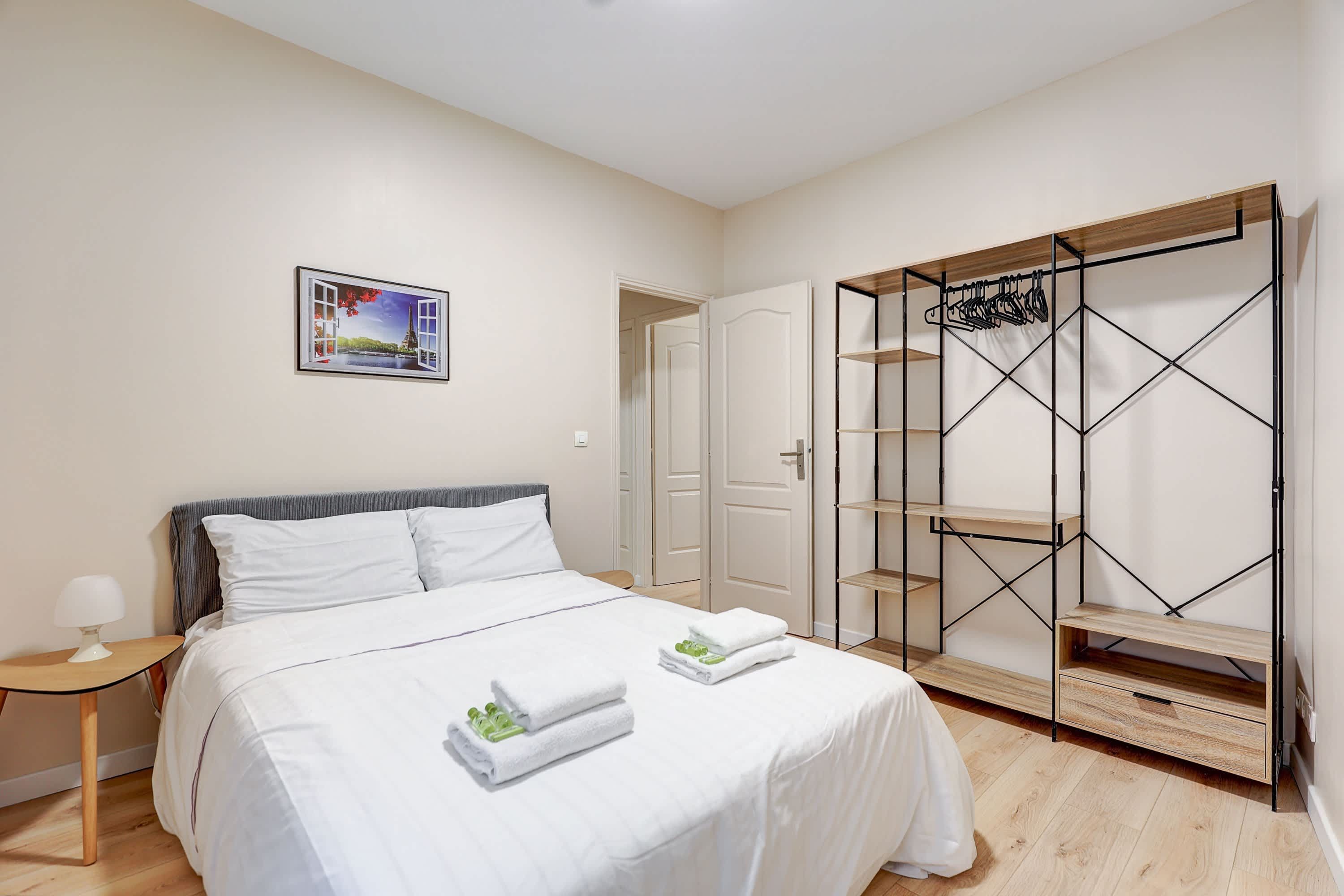 You'll also enjoy the first contemporary bedroom, thoughtfully designed with a sleek and refined style to provide a peaceful retreat and a restful night's sleep.