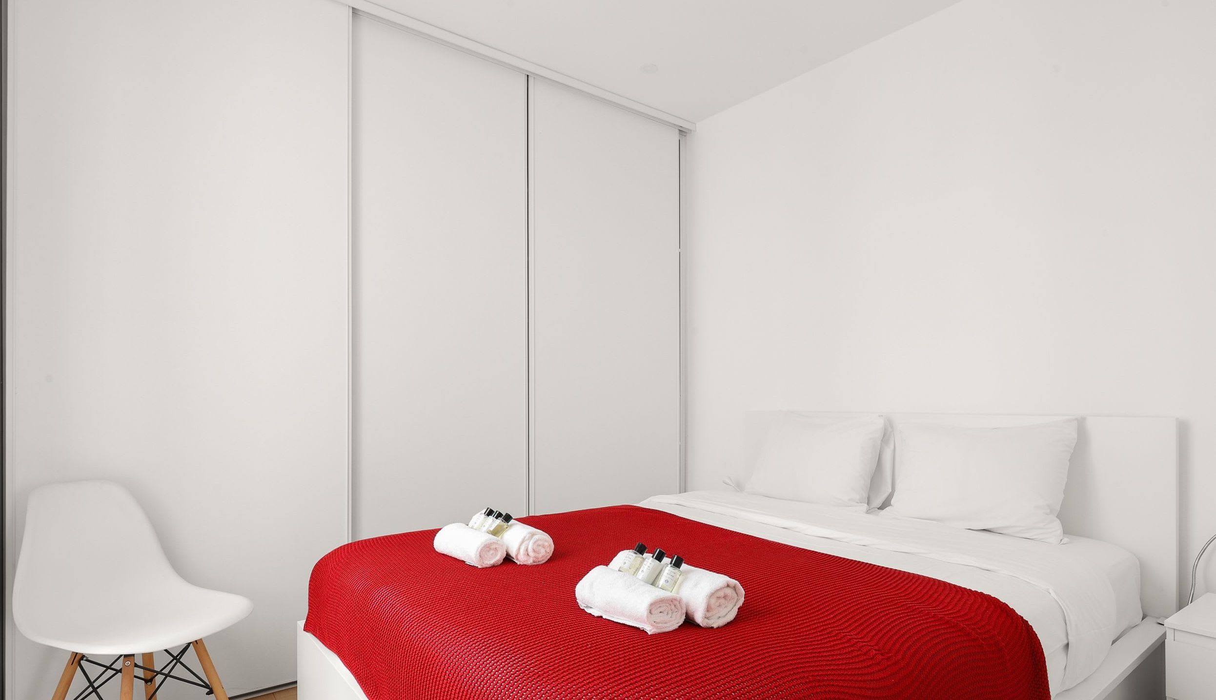 A calm and cozy cocoon, thoughtfully arranged for a peaceful night's sleep.