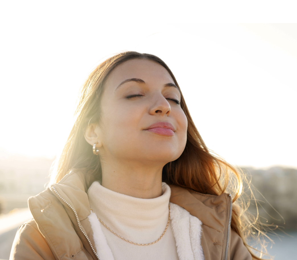 Woman in sun