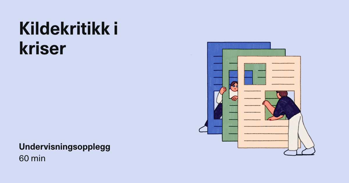 Kildekritikk I Kriser | Tenk