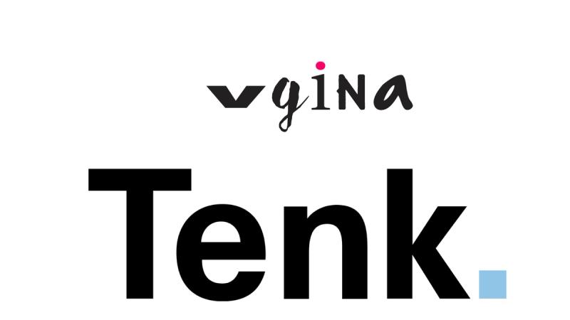 Tenk og Vgina sine logoer