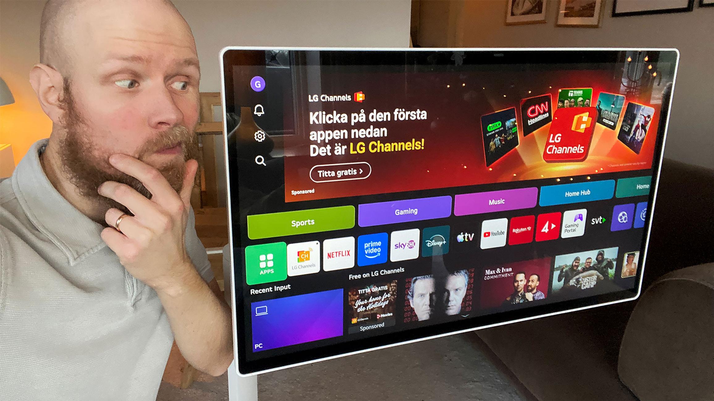 LG Swing - flexibel och innovativ skärm som bromsas av långsam touch