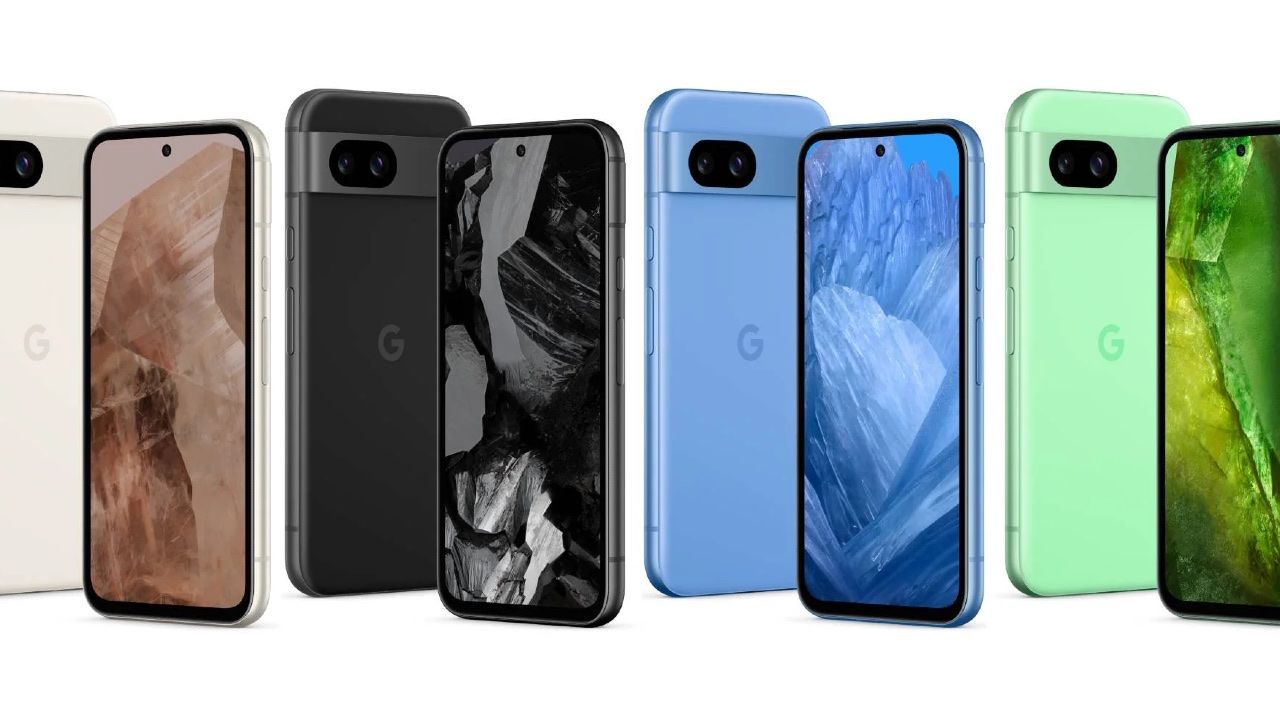 Pixel 8a i olika färger