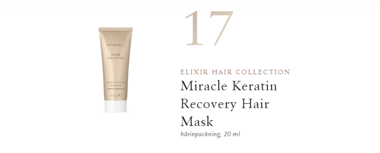 Miracle keratin recovery hair mask - Ingår i Classic